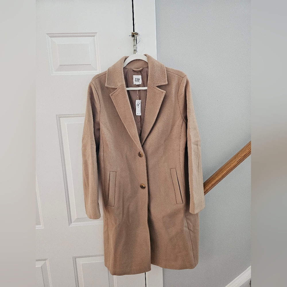 Gap long camel coat